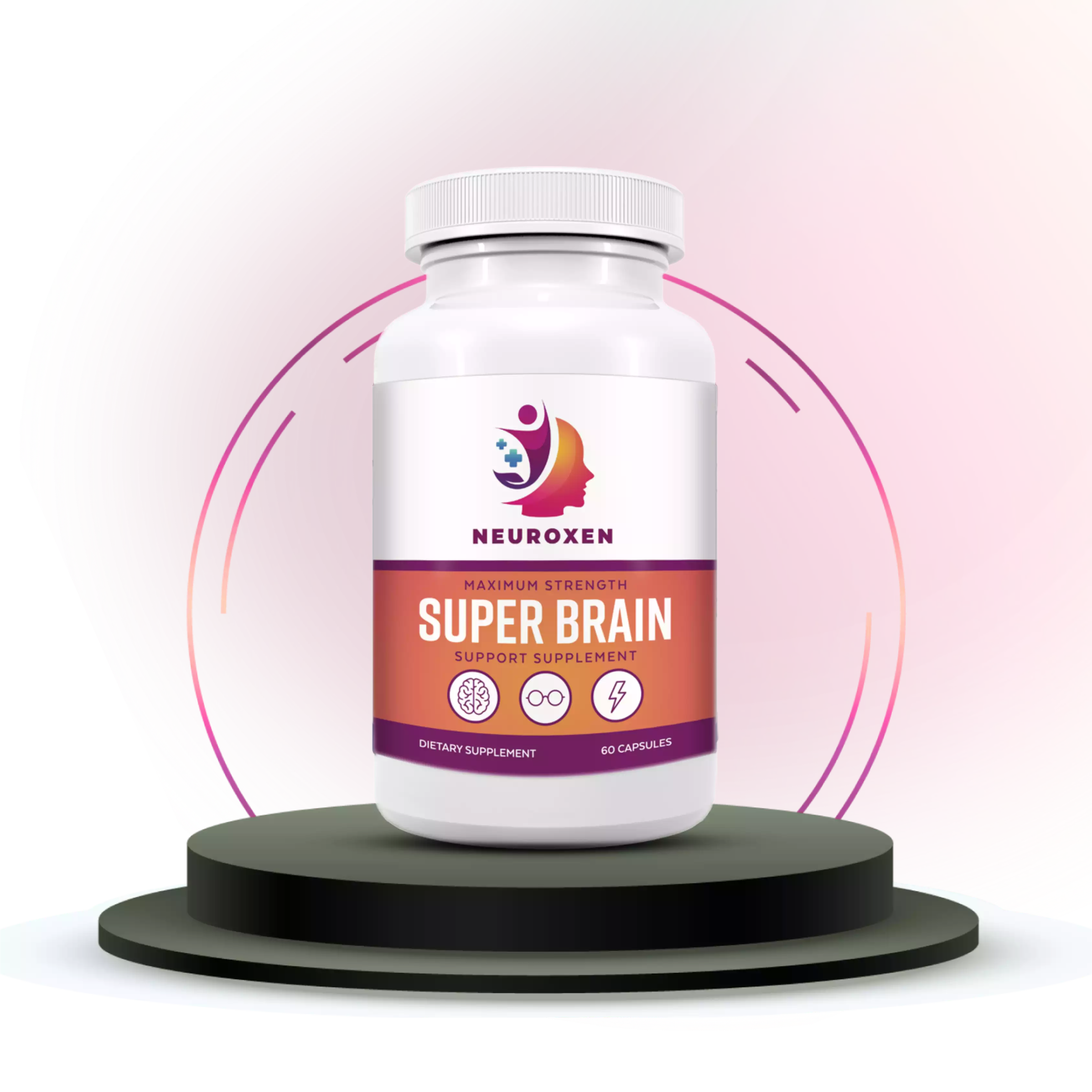 NeuroXen Brain Health Supplement Bottles for Memory, Focus and Mental Clarity